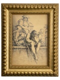 Salvator Rosa (Italian, 1615-1673) - Five Soldiers Etching on Paper