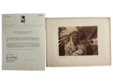 Edward Sheriff Curtis (1858-1952) - Blackfoot Finery 1926 Photogravure with Curtis Gallery COA