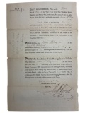 Richard Varick (1753-1831) Former NY Attorney General Hand-Signed Letter Dated March 4, 1795