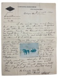 Illinois Central Railroad Company - Office of Commercial Agent 1895 Hand Written Letter