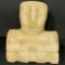 South Arabian Sabaean 1-4C BC Stone seated inscribed idol