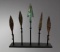 Near Eastern Bronze Spear Points on Display â€“ 3rd Century BC Set of 5
