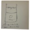 Vintage 7x8 inch Andy Warhol Can Of Soup Drawing Signed & Dated On The Bottom Palm Beach 1975
