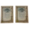 Antique Mexicana Compania Petrolera Stock Certificate Lot of 2