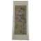 Vintage Asian Watercolor On Silk Paper Oriental Art With Signature & Stamp, 8inx20in