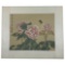 Vintage Asian Watercolor On Silk Paper Oriental Art With Signature & Stamp, 16inx14in