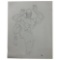 Vintage Street Fighter Double-Sided Pencil Drawing On Paper Of Sagat, 14inx11in