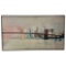 Vintage Art Poster Portfolio David Lingwood Brooklyn Bridge NY Skyline Twin Towers