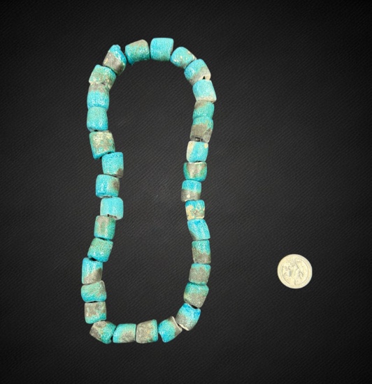 Egyptian Ptolemaic Large Faience Bead Necklace â€“ circa 332â€“30 BC