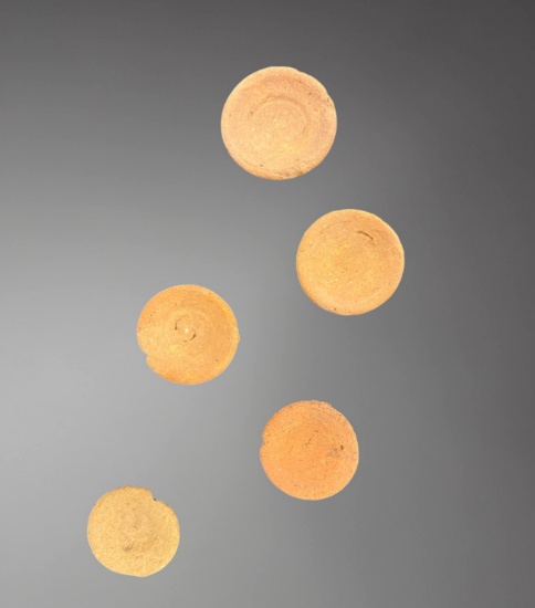 Egyptian Votive Terracotta Tomb Dishes (Set of 5) â€“ Late Period, circa 664â€“332 BC