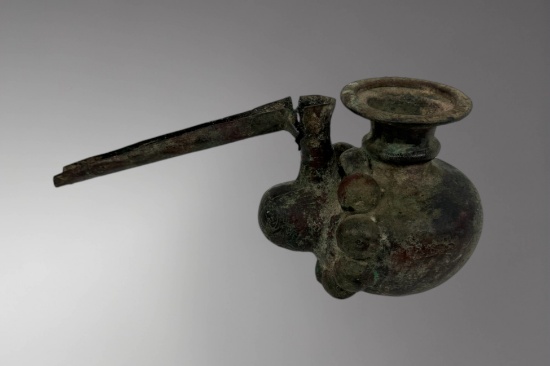 Luristan Bronze Bulbous Wine Vessel â€“ 2nd Century BC