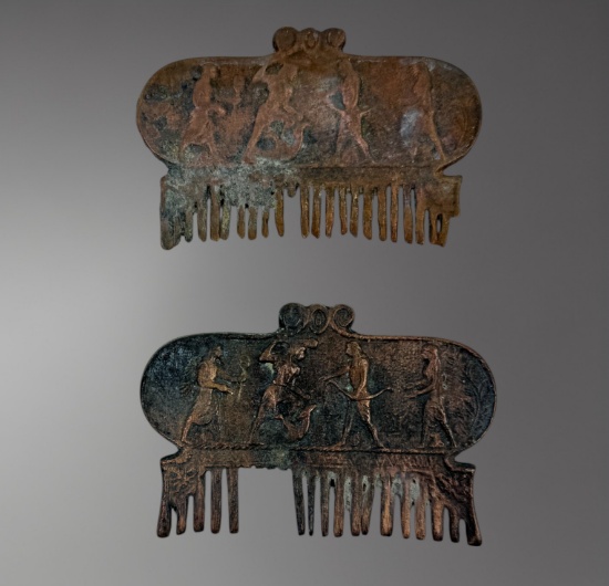 Pair of Luristan Bronze Combs â€“ 2nd Century BC