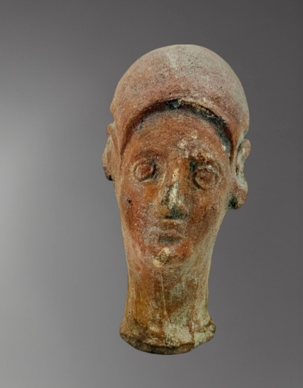 Etruscan Terracotta Funerary Head â€“ 2nd Century BC