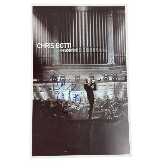Vintage Signed Lobby Poster By Chris Botti
