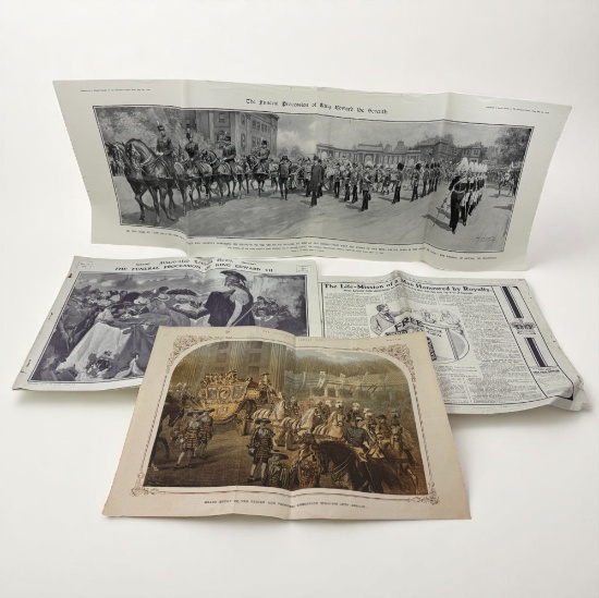 Antique Ephemera From England King Edward Funeral Procession
