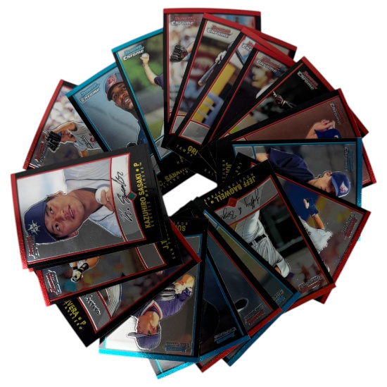 Vintage MLB Topps Bowman Chrome Trading Card Lot