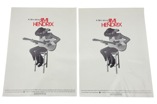 Vintage Film About Jimi Hendrix Movie Poster  21inx28in