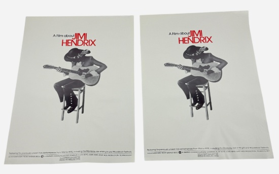 Vintage Film About Jimi Hendrix Movie Poster  21inx28in