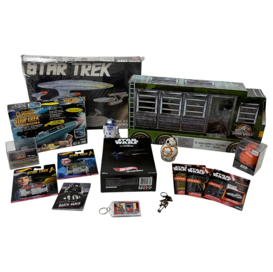Vintage Toy Assorted Star Trek & Star Wars Collectibles