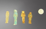 Egyptian Ushabtis â€“ Ptolemaic Period, circa 332â€“30 BC Set of 4