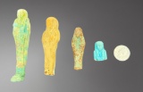 Egyptian Ushabtis â€“ Ptolemaic Period, circa 332â€“30 BC Set of 5