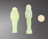 Pair of Egyptian Ushabtis â€“ Late Dynastic Period, circa 664â€“332 BC