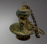 Roman Bronze Oil Lamp â€“ 1st Century AD