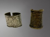 Pair of Ancient Near Eastern Bracelets â€“ 2nd Century BC (One Silver, One Bronze)