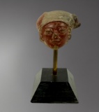 Pre-Columbian Terracotta Head â€“ circa 300 BC to 300 AD