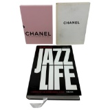 FASHION BOOK COLLECTION LOT OF CHANEL AND JAZZ LIFE LOT OF 3