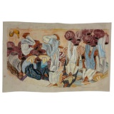 Diego Riverra Pastel on Paper Painting Signed & Dated On The Bottom Right