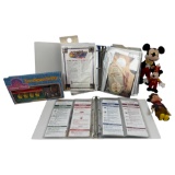 Vintage Disney Land Park Operating Callendars & Pass Holder Passport Binder, 2 Binders, Trolley Car
