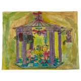 Vintage Untitled Raoul Dufy Pen And Watercolor Painting Signed At The Bottom Right, Measures 20x17 I