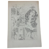 Vintage 1970s Sci-fi Comic Book Illustration Art Story Board