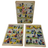 Vintage Circus Kid ComicBook Illustration Art Board Hand Painted