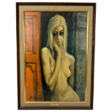 Vintage In-Between Margaret Keane Print Framed