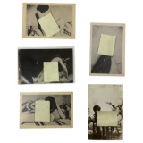 Vintage Grotesque Nude 4x5 Inch Mulan Rouge Post Card Lot Of 5