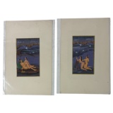 Vintage Indian Kama Sutra Art Painting on Paper With Writing On Back 5inx7in