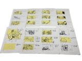 Vintage Pages From World War Hulk Comic Storyboard With Notes