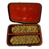 Vintage Japanese Imperial Army WW2 Captain Epaulets in Case