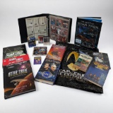 Vintage Star Trek Poster and Collector Card Album And Star Trek Book Lot