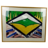 Vintage Abstract Art Possibly Signed By John Martin and Steve River