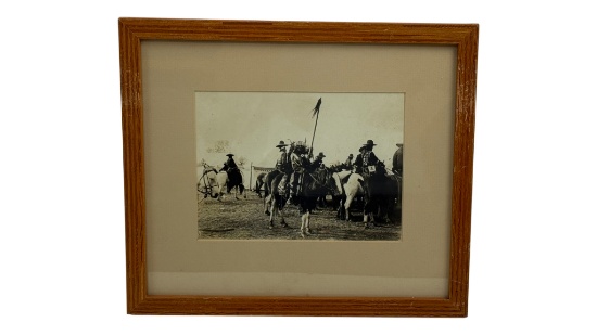 Vintage Photograph Native American Horsemen
