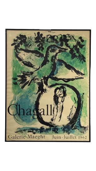 Marc Chagall 1962 Galerie Maeght Exhibition Poster