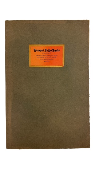 Rare Booklet 'Retrospect: In Los Angeles' by Ina Coolbrith