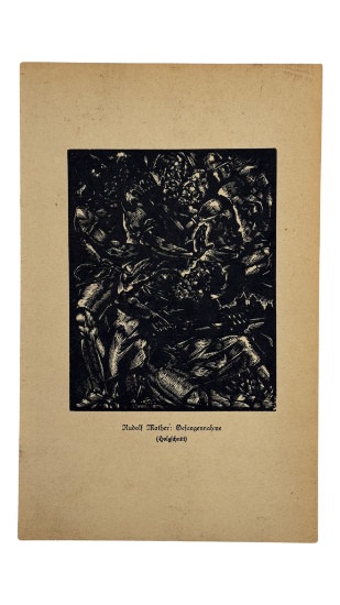 Expressionist Print 'Gefangennahme' Rudolf Mather