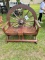 Teak wood wagon wheel bench