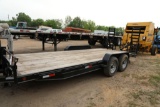 bumper pull flatbed trailer