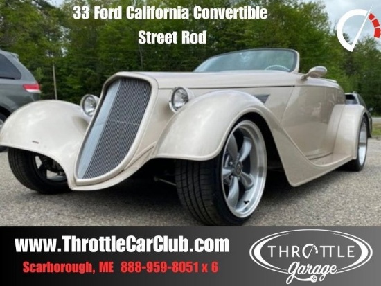 1933 Ford California Convertible Custom Street-Rod Resto-Mod