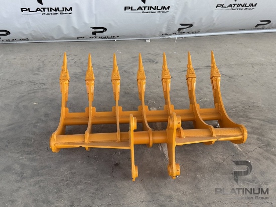 Giyi Cat 307 Excavator Rake With Teeth
